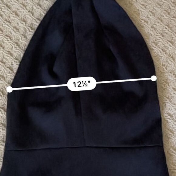 Stylestalker Asymmetrical Black Lana Noir Halter Crepe Dress S - Picture 12 of 14